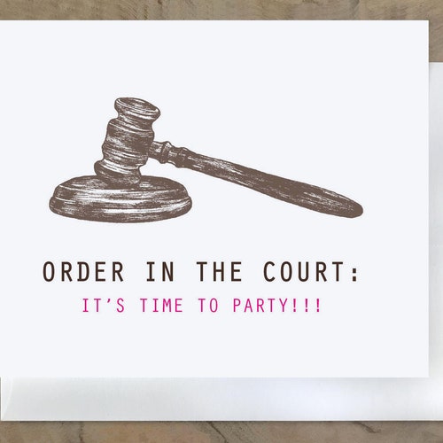 HILARIOUS LAWYER BIRTHDAY Card. Judge Card. Law Student Card. - Etsy