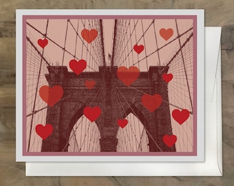 BROOKLYN Bridge CARD SET, Brooklyn Stationery Gift Set, Brooklyn Gift, Manhattan Greeting Cards, New York Stationery