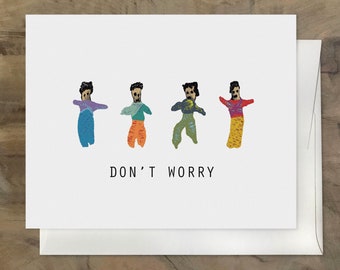 Worry Doll Card. Don't Worry - Sympathy Card. Feel Better Card. Sick Friend Card, Social Distancing Card, Isolation Card, Pandemic Card