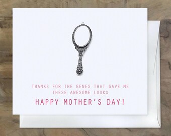 Sweet Cute Thoughtful MOTHER'S DAY Card for PARENTS. Thinking of You. I love you Mom - Card for Mom - Funny Mother's Day Card