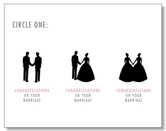 Awesome Wedding Card For Straight Gay And Lesbian Couples Etsy