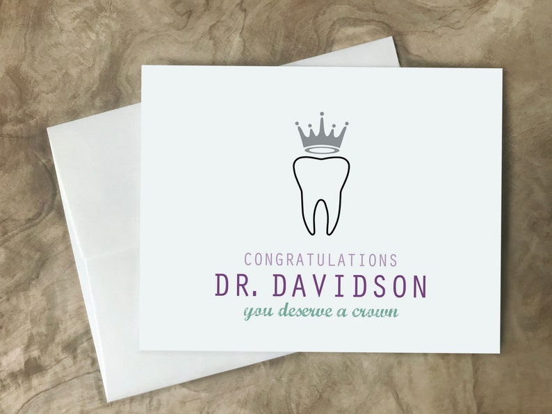 DENTIST Graduation card. Congratulations Dental Student Card. New Dentist Card, Custom Dentist Graduation Card DDS Card DMD Card image 8