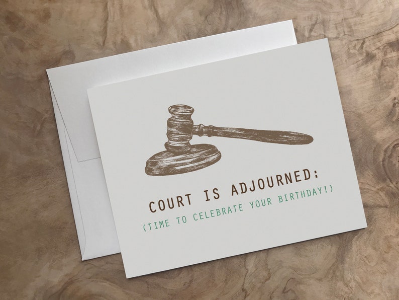 HILARIOUS LAWYER BIRTHDAY card. Judge card. Law Student Card. Etsy