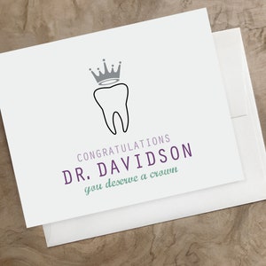 DENTIST Graduation card. Congratulations Dental Student Card. New Dentist Card, Custom Dentist Graduation Card DDS Card DMD Card image 6