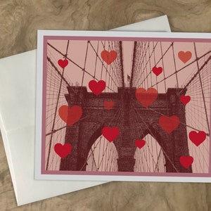Brooklyn Bridge Card. New York City Card, Brooklyn Love Card, Manhattan Stationery,  Made in Brooklyn, City Lovers Card, New York Pride Card