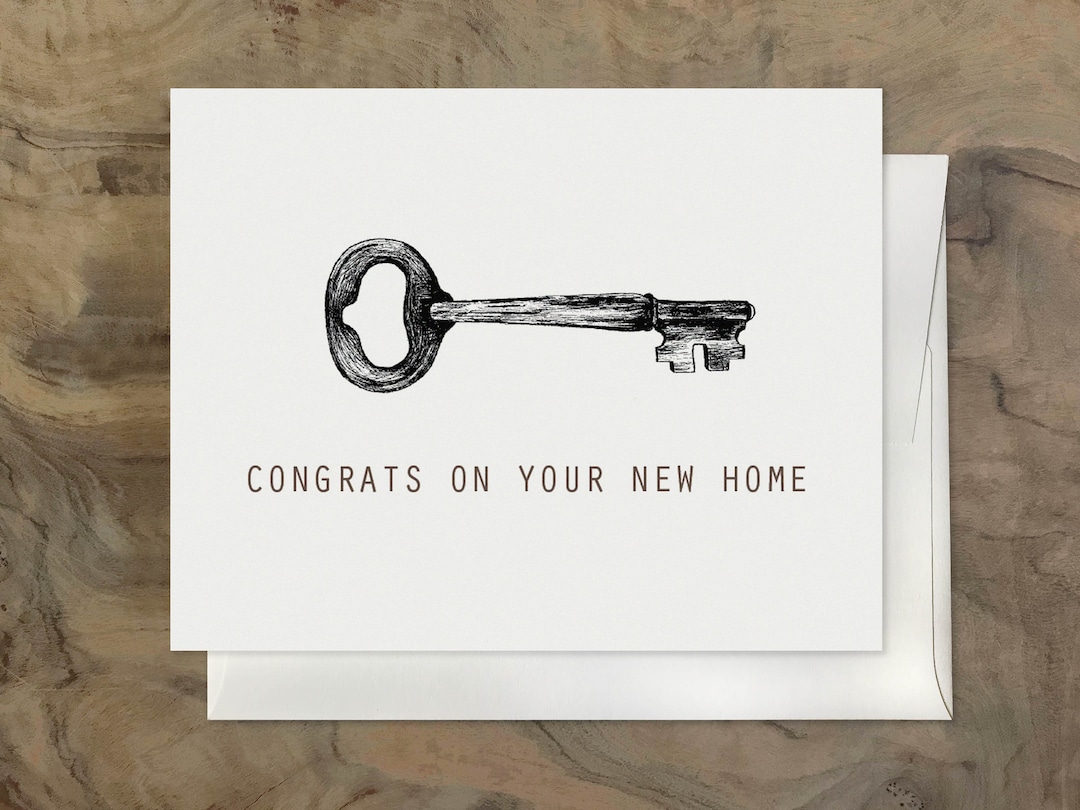 NEW HOMEOWNER Card. Congrats on Your New Home, Housewarming Card