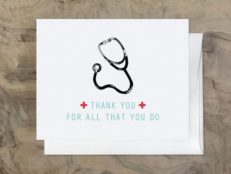 First ResponderS Karte Danke an einen Arzt Karte danke ein Etsy Schweiz