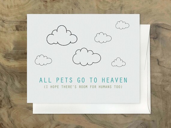 PET SYMPATHY CARD. Sick Cat Dog House Pet. Animal Death Card. Dog loss. I'm Sorry. Pet Grievance Card. Animal Sympathy Card