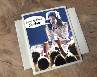 Lana del Rey Birthday Card. Custom Personnalisé Lana del Ray Bday Card, Meilleure carte d’ami