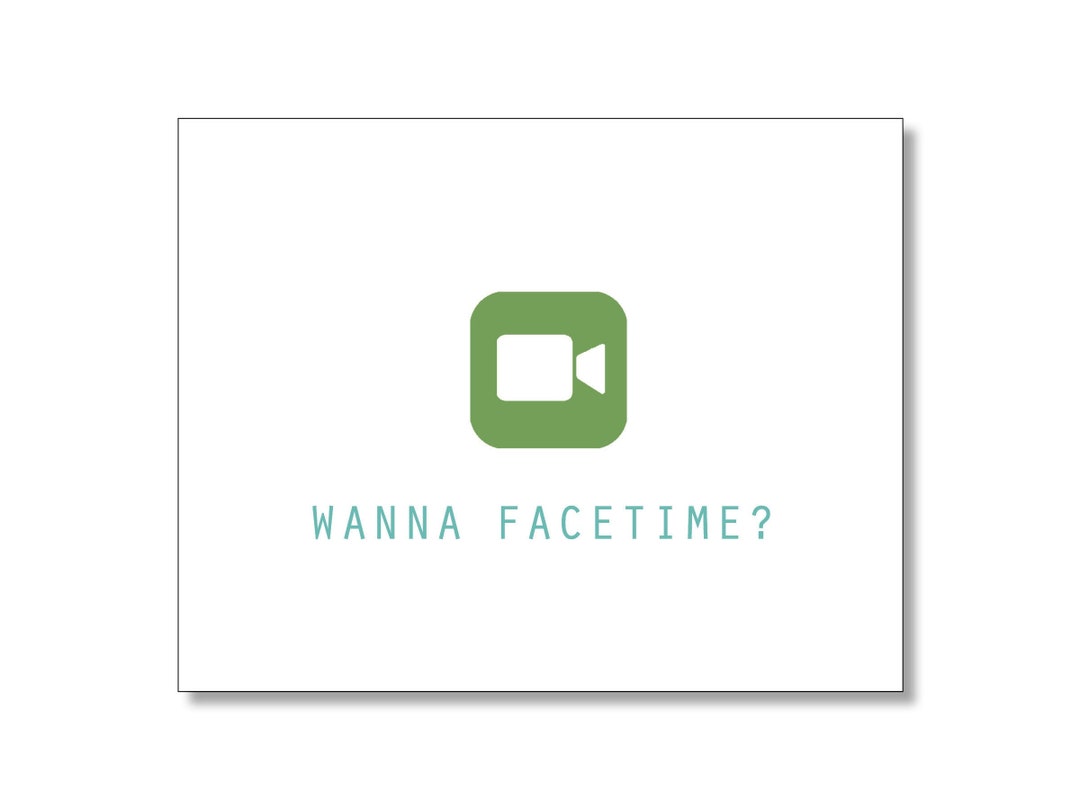Facetime Card, Let's Connect Card, I Miss You Card, Funny Friendship ...