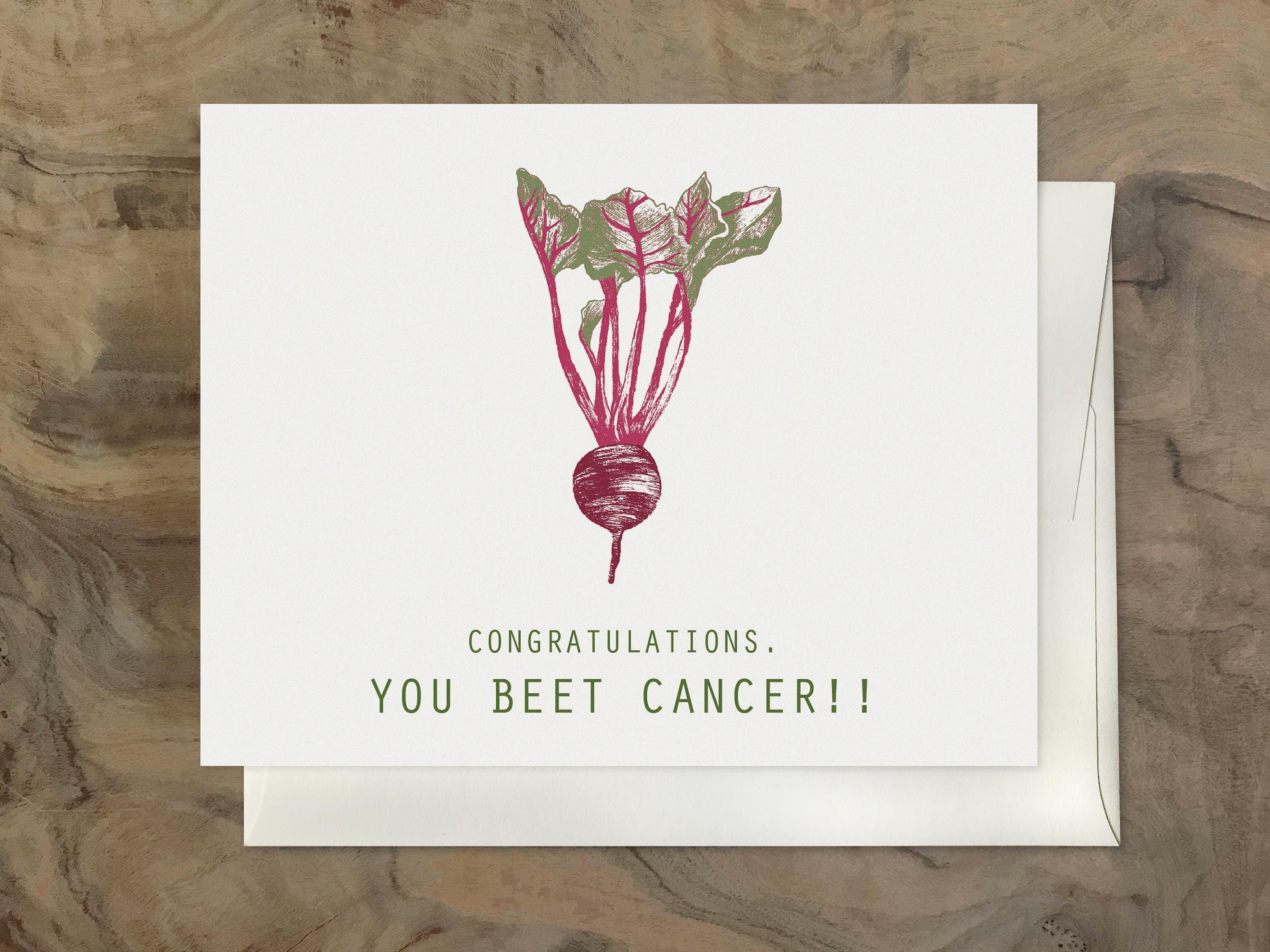 Cancer Free Card. Congratulations You BEAT CANCER Card. F*ck
