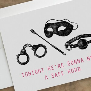 BONDAGE Card. Hot Steamy Sexy Valentine Card. Naughty Valentine's Day ...