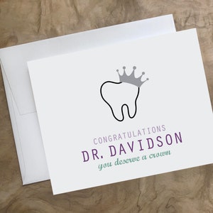 DENTIST Graduation card. Congratulations Dental Student Card. New Dentist Card, Custom Dentist Graduation Card DDS Card DMD Card image 9