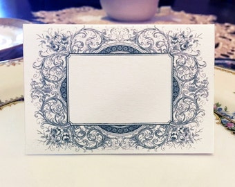 Vintage Place Cards  - Antique Table Tents - Dining Place Cards - Dinner Place Cards