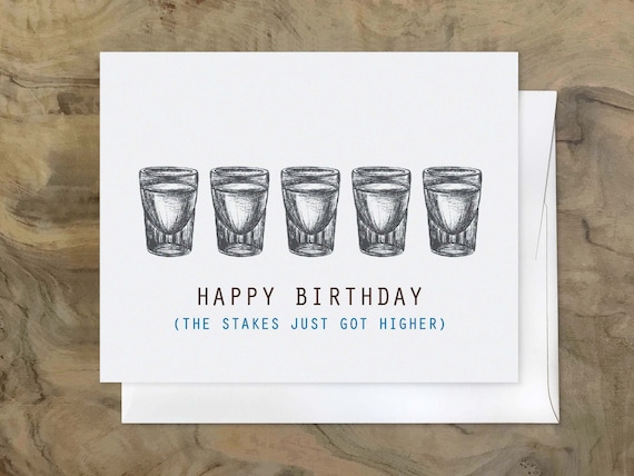 Heavy Drinker Card Shot Glass Card Happy Birthday Alcohol Etsy Heavy Drinker Card Shot Glass Card Happy Birthday Alcohol Etsy