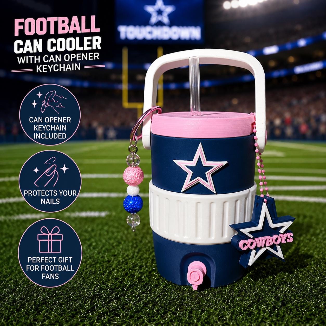 Dallas Cowboys Can Holder - Etsy