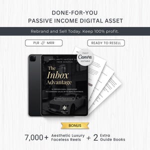 The Inbox Advantage Email Marketing PLR Ebook, Canva Editable Template, MRR Rights