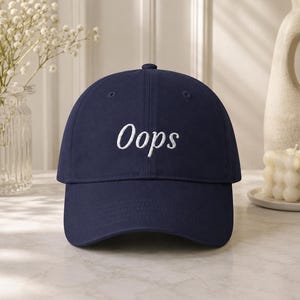 Oops Embroidered Baseball Cap