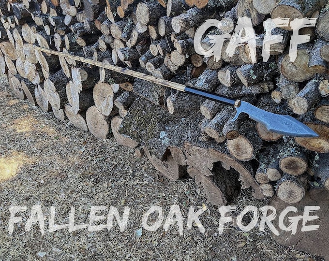 Handmade Fallen Oak Forge FOF "Gaff" full size survival and hunting boar spear