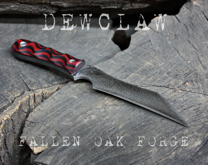 Handmade FallenOakForge FOF "Dewclaw" work, hunting, edc and survival knife