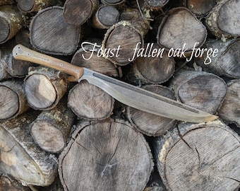 Handmade FOF "Foust"  full tang, two handed survival sword