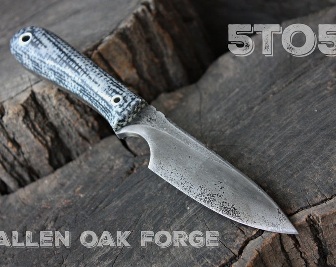 Handmade FallenOakForge FOF "5to5" work, hunting, edc and survival knife