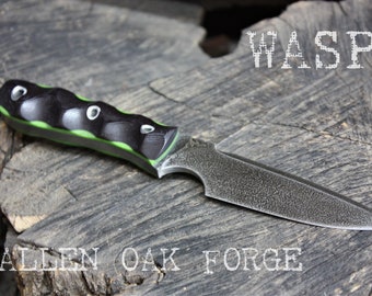 Handmade Fallen Oak Forge FOF "Wasp" work, hunting, edc and survival knife