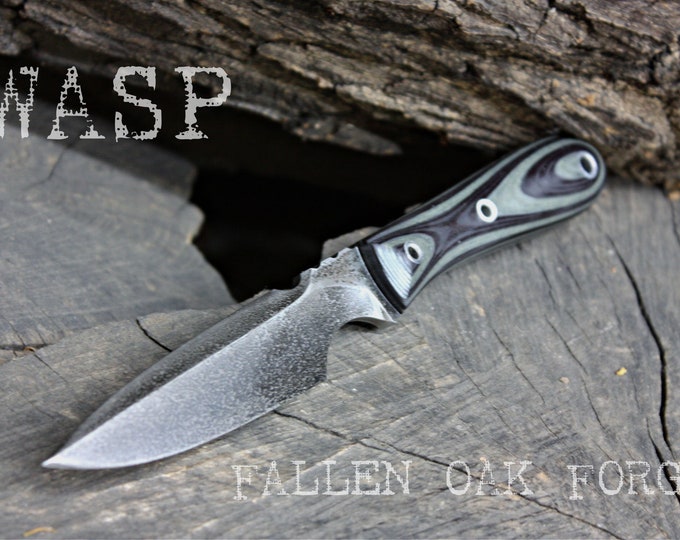 Handmade Fallen Oak Forge FOF "Wasp" work, hunting, edc and survival knife