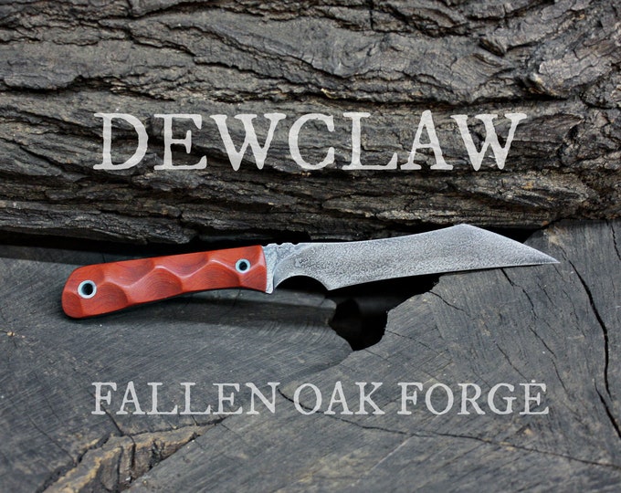 Handmade FallenOakForge FOF "Dewclaw" work, hunting, edc and survival knife