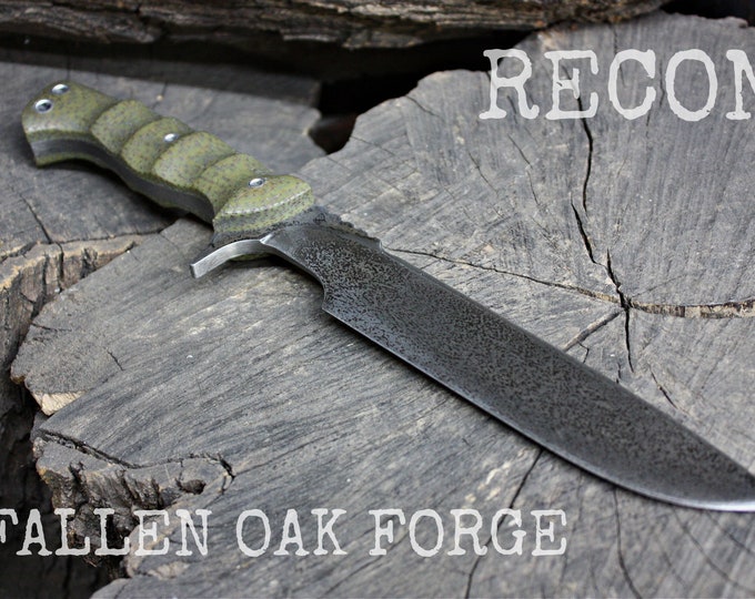 Handcrafted Fallen Oak Forge FOF "Recon", full tang knife