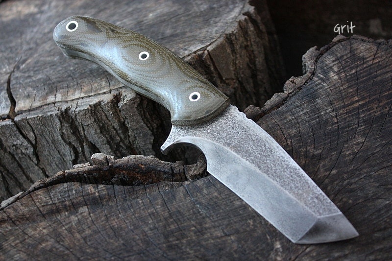 Handcrafted FOF Grit, fulltang tanto survival, hunting or tactical knife