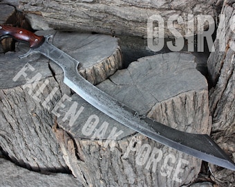 Handcrafted Fallen Oak Forge FOF "Osiris" full tang khopesh based sword