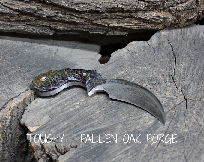 Handcrafted Fallen Oak Forge FOF "Toughy mod", hunting and working blade