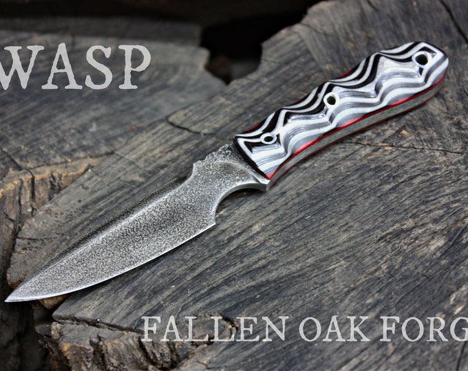 Handmade Fallen Oak Forge FOF "Wasp" work, hunting, edc and survival knife