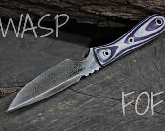 Handmade Fallen Oak Forge FOF "Wasp" work, hunting, edc and survival knife