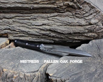Handcrafted Fallen Oak Forge FOF "Mistress", full tang knife