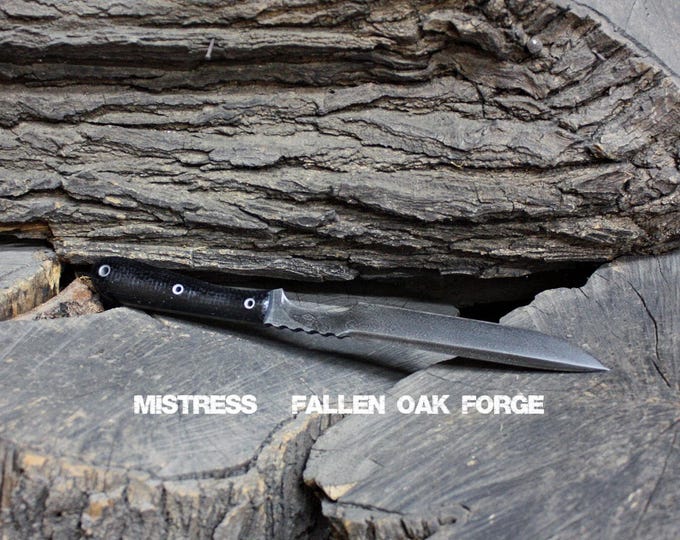 Handcrafted Fallen Oak Forge FOF "Mistress", full tang knife