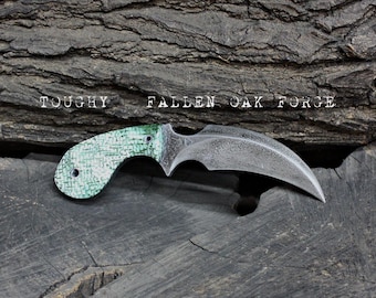 Handcrafted Fallen Oak Forge FOF "Toughy mod", hunting and working blade