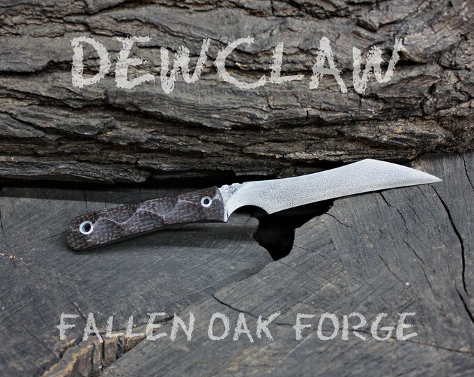 Handmade FallenOakForge FOF "Dewclaw" work, hunting, edc and survival knife