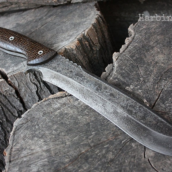 Handcrafted FOF "Harbinger XL" and "Scout II" Custom Full Tang Survival and Hunting knife