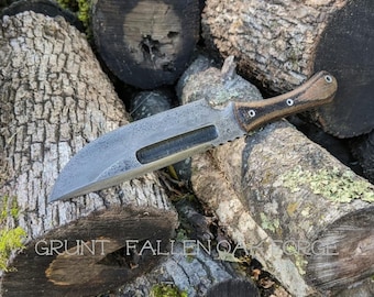 Hand Forged high carbon steel Fallen Oak Forge survival knife "Grunt"