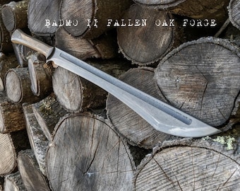 Handmade FOF "BadMo II"  full tang, two handed survival sword