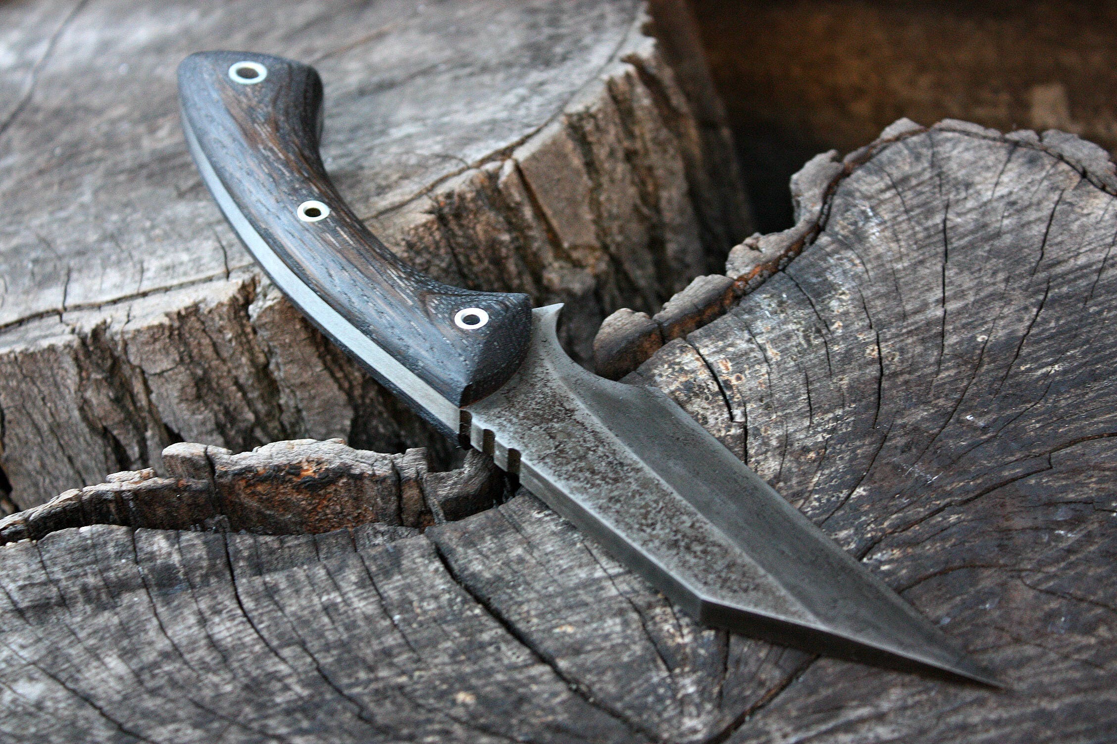 Handmade FOF Solo II mod working, hunting and survival knife