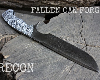 Handcrafted Fallen Oak Forge FOF "Recon", full tang knife