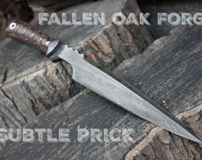 Handcrafted FallenOakForge FOF "Subtle Prick", full tang knife