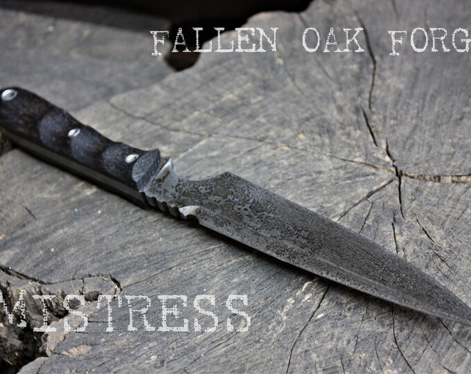 Handcrafted Fallen Oak Forge FOF "Mistress", full tang knife