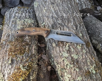 Handmade Fallen Oak Forge  FOF "Seaxy" working, hunting and survival knife