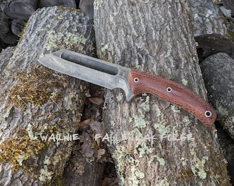 Handmade Fallen Oak Forge  FOF "Warnie" working, hunting and survival knife