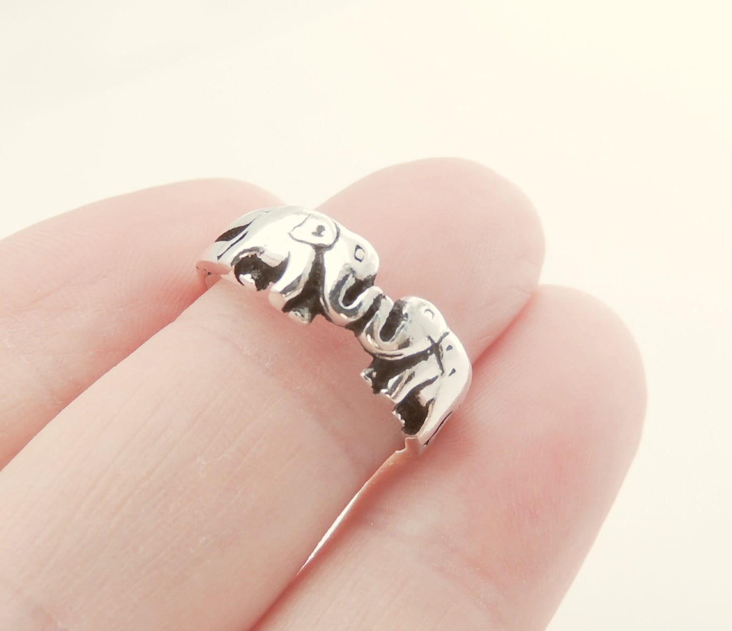 Sterling Silver Elephant Ring Jewelry Silver Rings Etsy