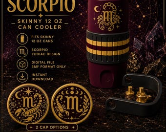 Scorpio Skinny 12 oz Can Cooler
